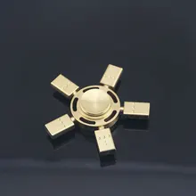 Латунь руль фитинг Спиннер для пальца, гироскоп изысканный ручной Спиннер для повседневного использования взрослого игра-антистресс забавные игрушки