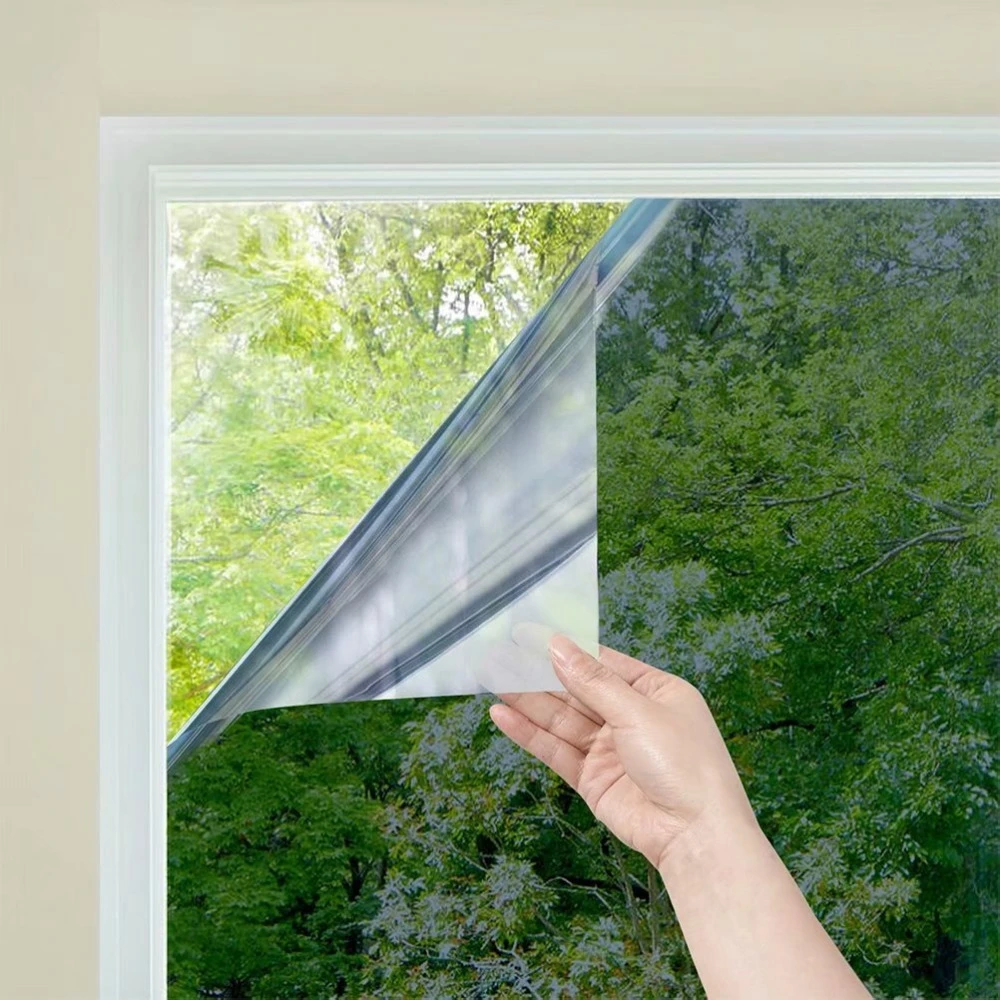 One Way Mirror Window Film Daytime Privacy Static Nonadhesive