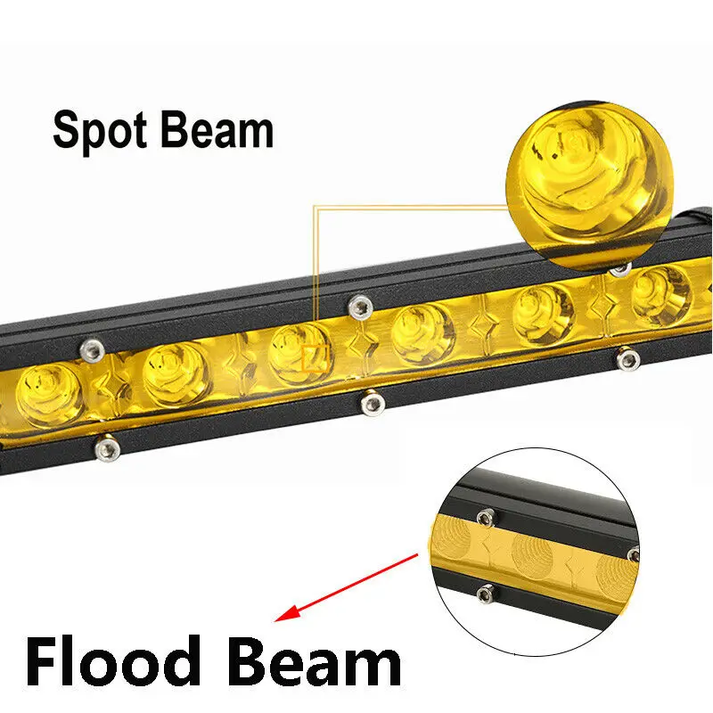 Прямой тонкий светодиодный светильник Однорядный " 13" 2" 25" 3" 38" 60 Вт 90 Вт 120 Вт 150 Вт 180 Вт для внедорожника 4X4 ATV внедорожный светодиодный светильник
