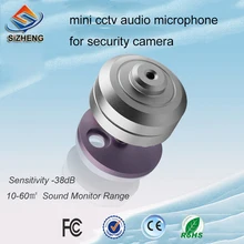 SIZHENG COTT-S9 Mini CCTV audio microphone -36db sound pickups security camera for security camera system smallest microphone mini audio mic for security dvr camera system cable cctv microphone sound signal device wide range high sens