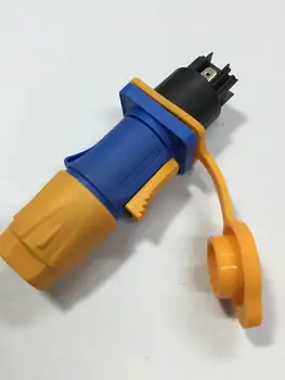 

Free Shipping 10pairs/lot High Quality Waterproof 20A PowerCON Power Panel Mount Adapter True Locking Cable Connector IP65