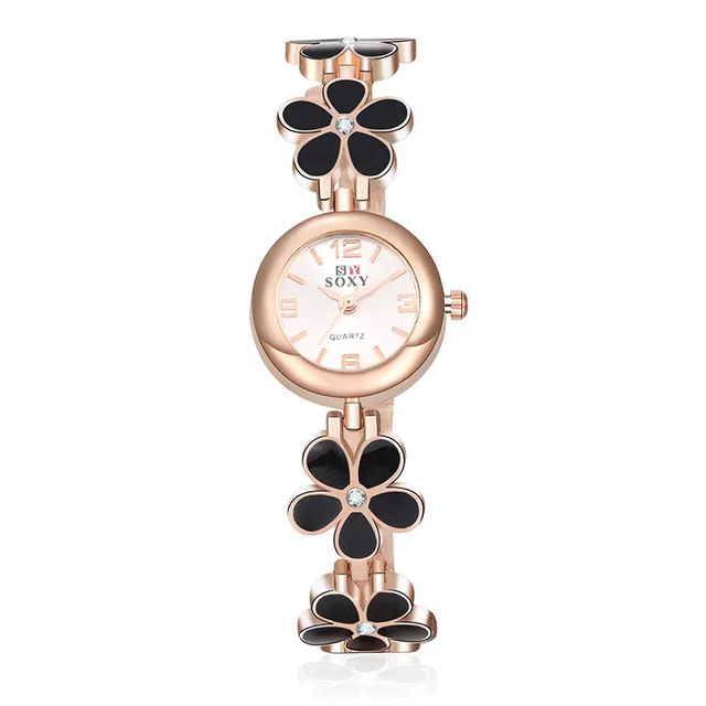 SOXY Luxury Brand Watch Women Fashion Gold Watches Full Steel Flowers Bracelet W SOXY Luxury Brand Watch Women Fashion Gold Watches Full Steel Flowers Bracelet W