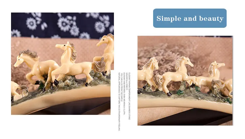 Европейский Изделия из смолы имитация зубы небольшая лошадь Desktop украшения фигурки простой Изделия из смолы современная мода Бизнес подарки