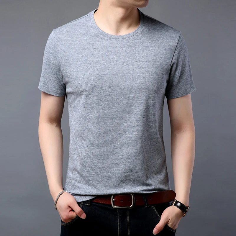 

T shirt men short-sleeved tops tees 2019 summer trend half-sleeved cotton clothes thin casual men's clothing T shirts YA9002