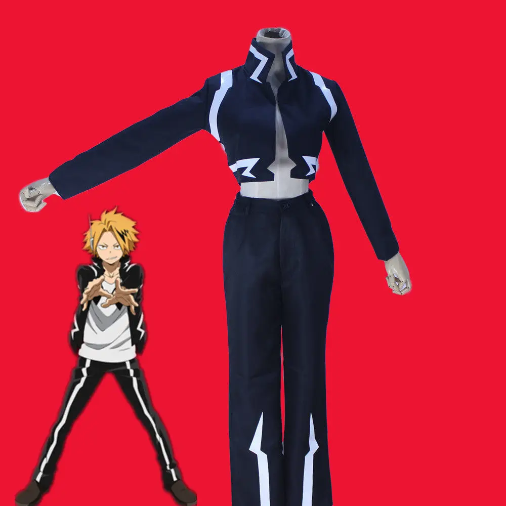 Anime Womens Mens My Boku No Hero Academia Costume Kaminari Denki
