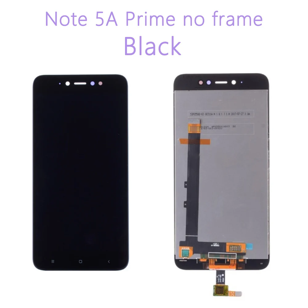 Высококачественный ЖК-для Xiaomi Redmi Примечание 5A с сенсорным экраном+ рамка для Redmi Note 5A Prime lcd Y1 Y1 lite - Цвет: 5aP no frame B