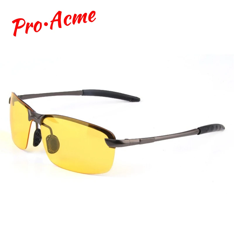 

Pro Acme Classic HD High Definition Night Vision Polarized Glasses Goggles Yellow Lens Glasses for Driving at Night UV400 CC0008