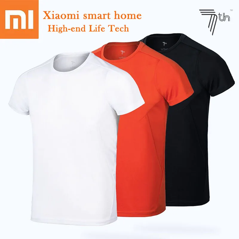 

Xiaomi COOLMAX Quick-drying T-shirt Refreshing Breathable Mesh Stretch Knitting Sports Short Sleeve Sweat-absorbing Cothes smart