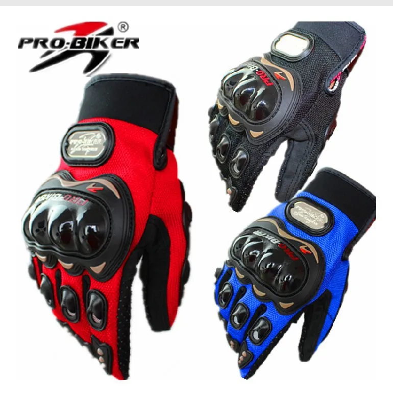 3 colors Pro-biker Motorcycle Bike Full Finger Performance Gloves Motocross Off-road Sports Gloves Racing Knight Protective Gear