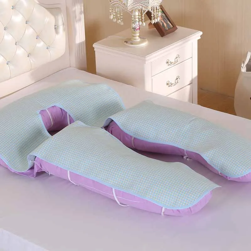 

Hot Ice Silk Mat For Pregnant Woman Maternity Side Sleep Pillow Comfortable Summer FQ-ing