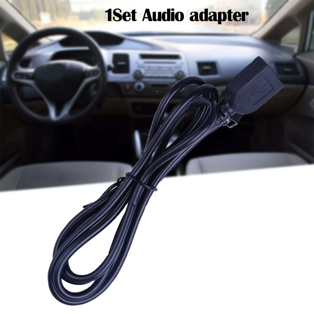 USB AUS кабель адаптер аудио медиа музыка Интерфейс для Honda Civic Высокое качество USB 2,0 Интерфейс аудио адаптер для Ipod# YL1