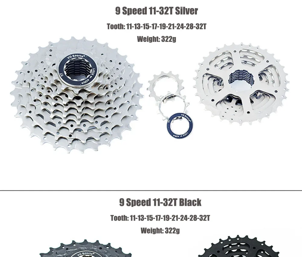 Звездочка для велосипеда Shimano Sram cdg cog 9 Velocidade 9 V 9 S 11-32 T/34 T/36 T/40 T/42 T/46 T/50 T VG Спорт