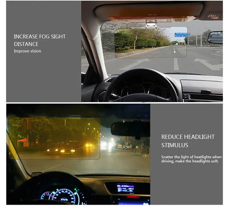 Car Sunshade Goggle Anti Glare Eyesight Protection Universal Car Lights Prevention Sunshine Shade HD Vision Visor Auto Accessory (5)