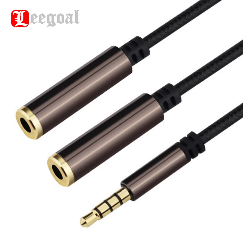 3.5mm Audio Splitter Cable 3.5mm Male to 2 Female Jack Connecter
