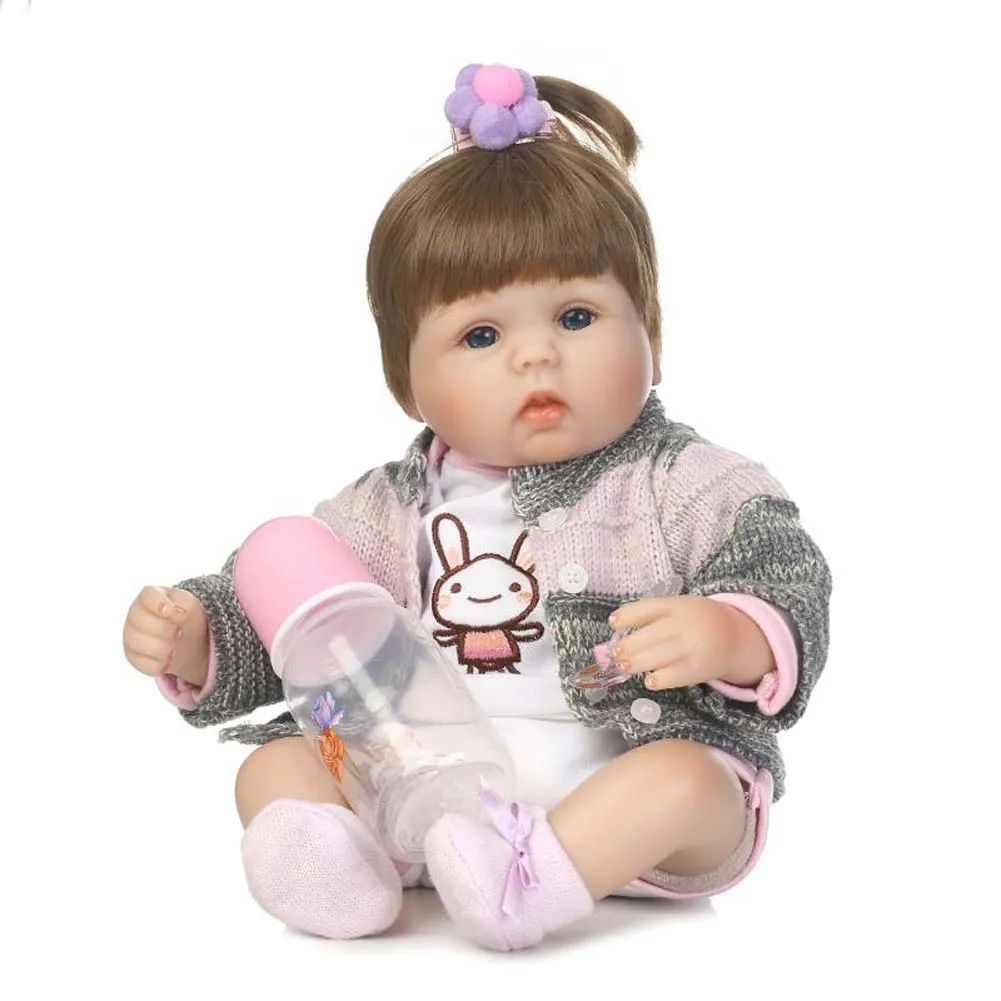 

Hot Selling NPK 40cm/16" Baby Reborn Doll Silicone Lifelike Infant Kid Child Simulation Doll Toy Girls Gifts