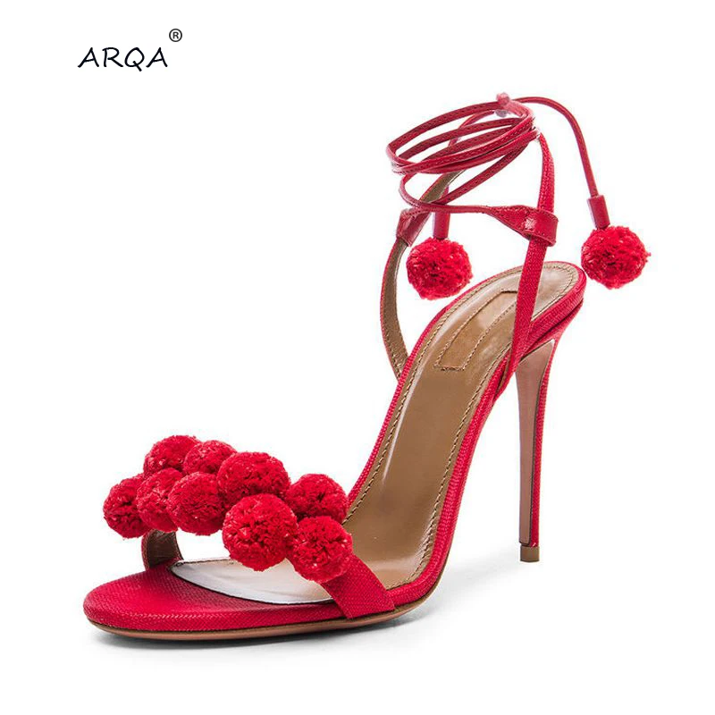 

ARQA Women Sandals New Sexy High Heel Sandals Women Ladies Fashion Contract Candy Color Sexy Peep Toe Dancing SandalsBig size