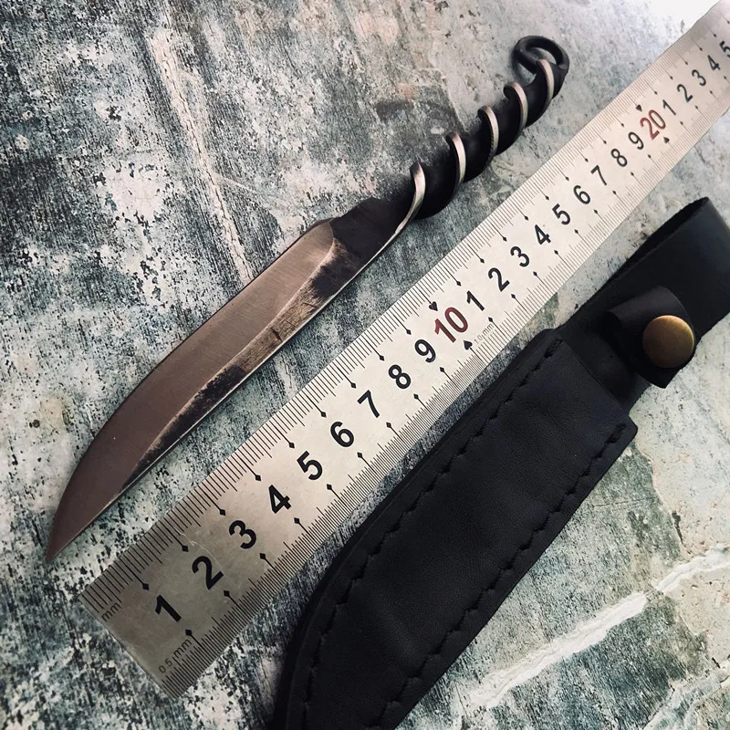 Ручной работы с фиксированным лезвием ножи для кемпинга практические тактика охотничий нож для выживания на природе, спасательное снаряжение Warfare EDC инструменты