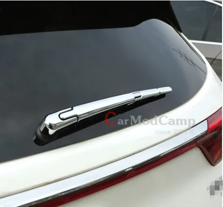 4pcs Chrome Rear Back Window Wiper Cover Trims For Kia Sportage 2016 2017 Car Styling font