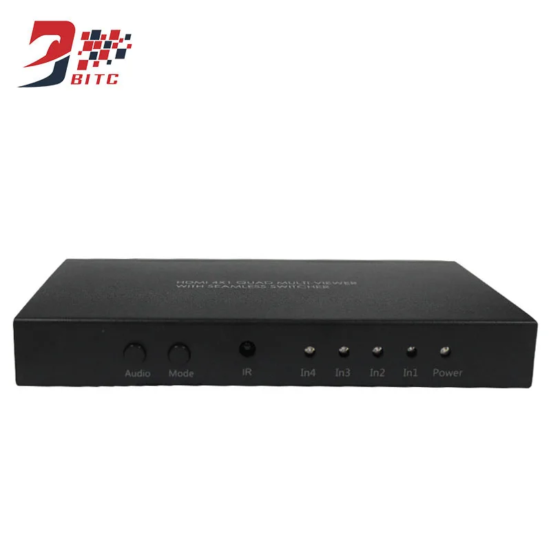 SZBITC HDMI 4x1 Quad multi-просмотра HDMI видео процессор 4 в 1 бесшовный коммутатор делитель с ИК-пультом дистанционного управления