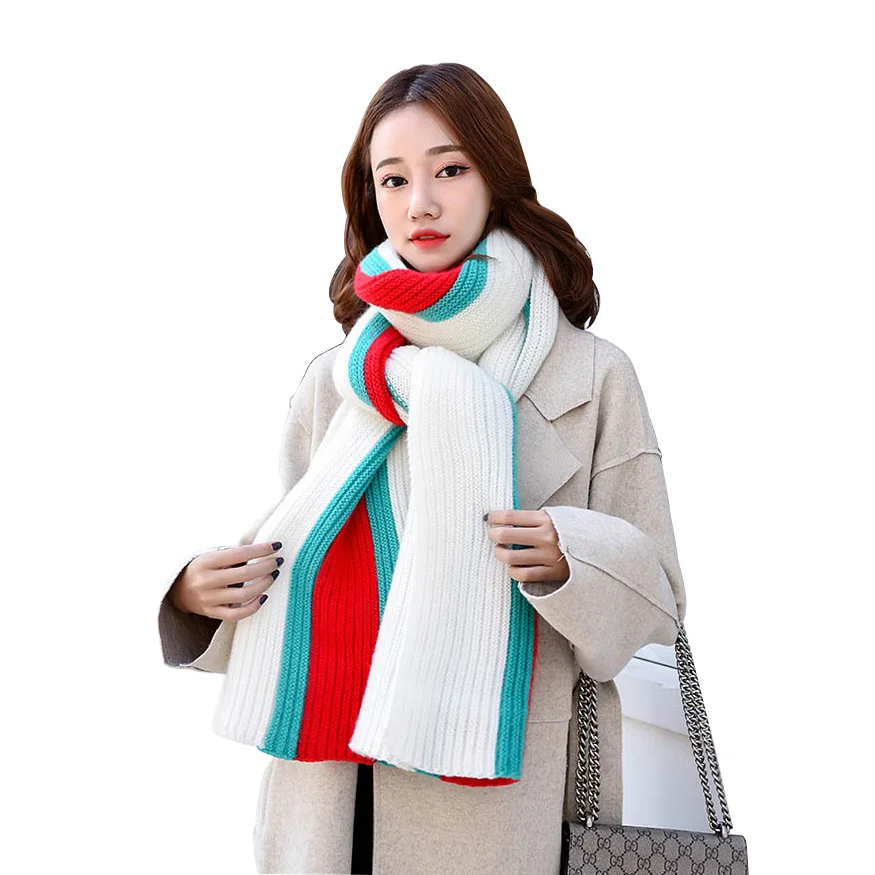 colourful striped scarf