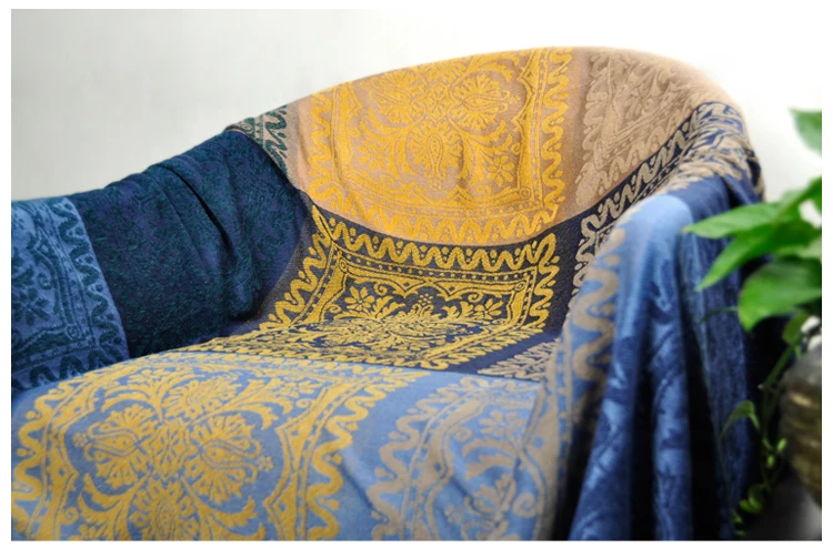 Богемное одеяло из синели дивана декоративные slipcover кидает на диван/кровать/Самолет путешествия пледы прямоугольный цвет сшивание одеяла