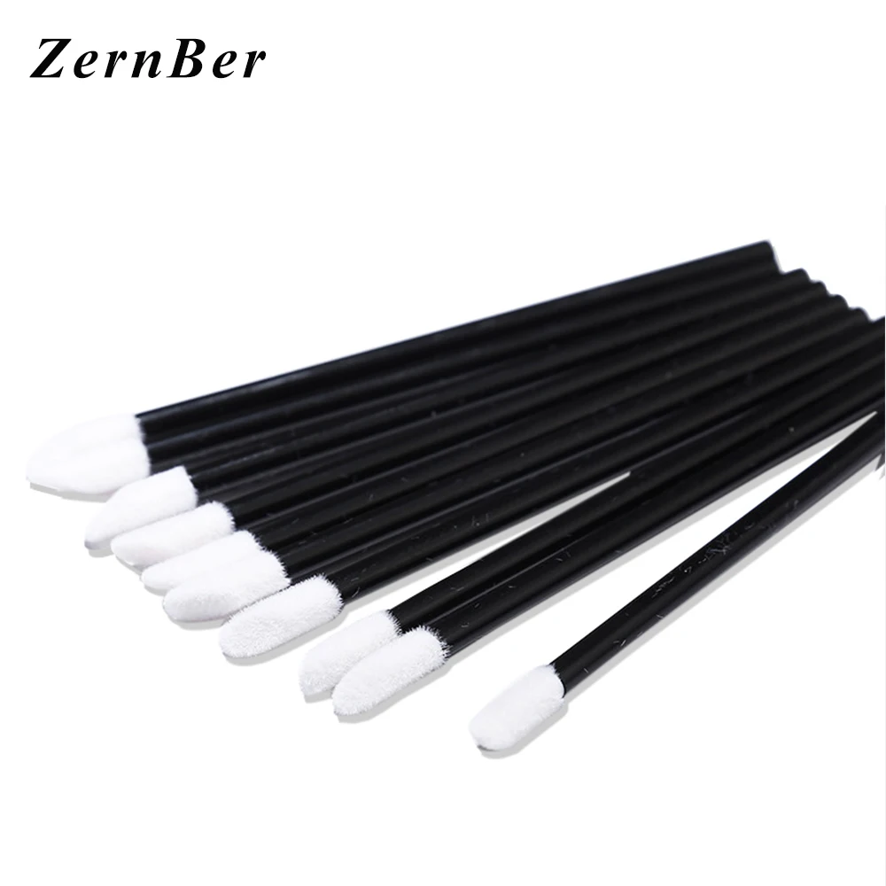 50pcs disposable lipbrush hollow Make up brushes Lip brush pen cleaner