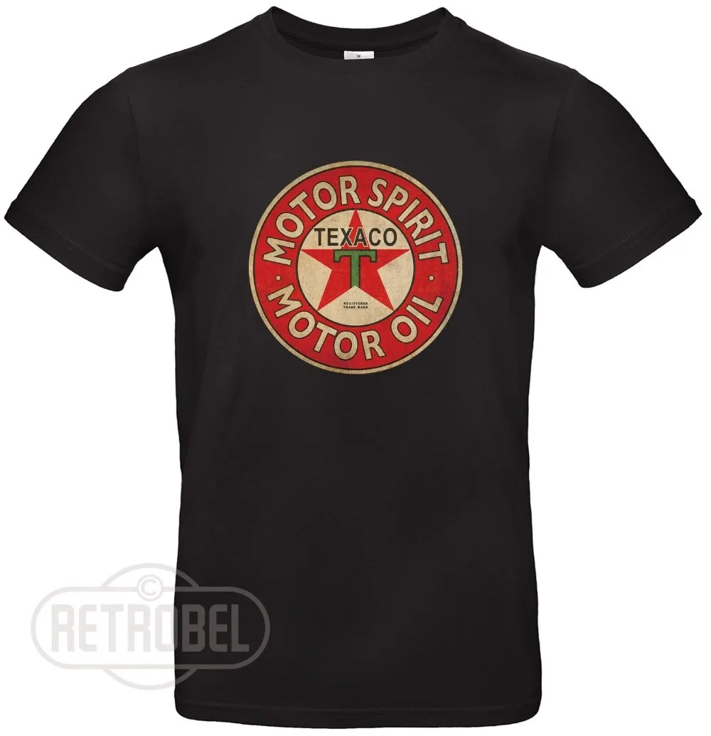 "New High Quality 2019 Short Sleeves Cotton T Shirt Texaco, Motor Oil