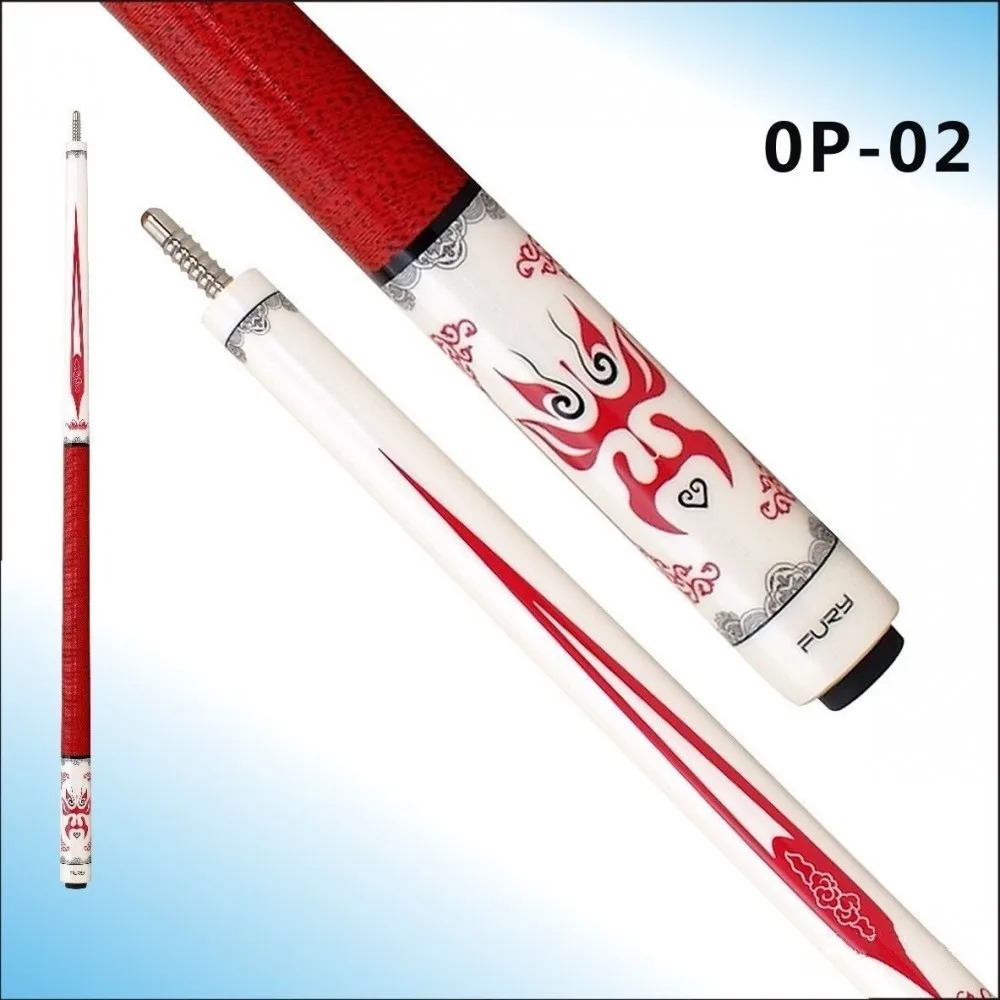 

Fury 2013 newest Chna Style Pool Cue/Lizard grain leather wrap/SR Technology/Fury OP Series Pool Cue Model OP-02