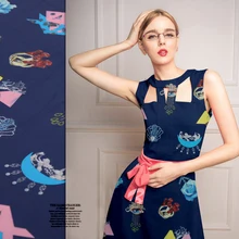 Tissus Горячая африканская Восковая печать Ткань Тюль рулоны великолепный вальс-Тонкая шелковая шерстяная ткань на заказ большая смешанная ткань