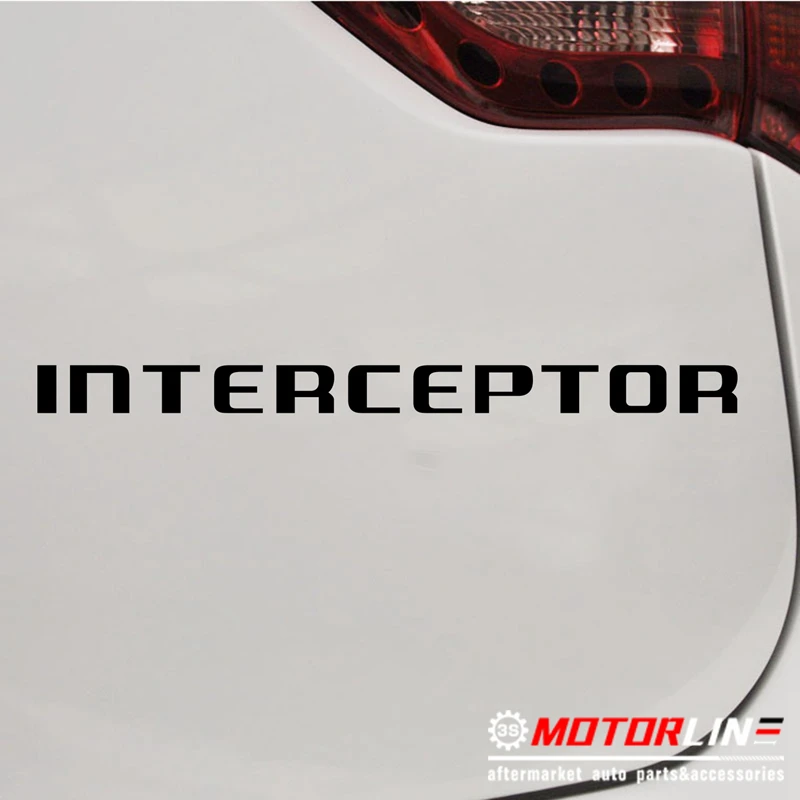 

Police Interceptor Decal Sticker Car Vinyl pick size color no bkgrd
