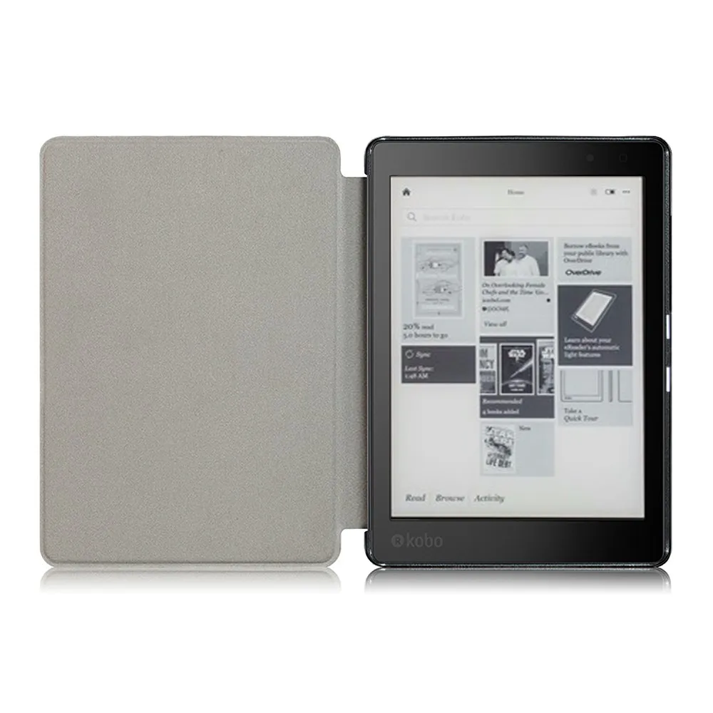 Умный ультратонкий Магнитный чехол из искусственной кожи для 6," Kobo Aura H2O Edition 2 eReader