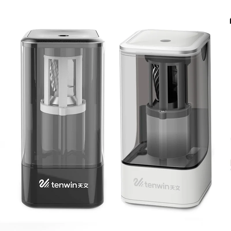 TENWIN Electric Pencil Sharpener Creative Stationery Electrical Automatic Pencil Sharpener Home School Office Desktop For Kids