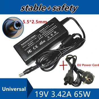 

EU Power Cord + 19V 3.42A 5.5 X 2.5mm N101 AC Laptop Adapter Power Supply Charger For asus/lenovo/toshiba/BenQ Notebook Charger