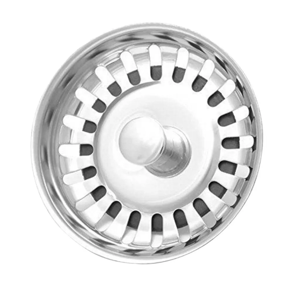 

New Universal Kitchen Sinks Stoppers Stainless Steel Sink Lid Dishpan Drainer Chock Plug Replacement Filter Basket For Household