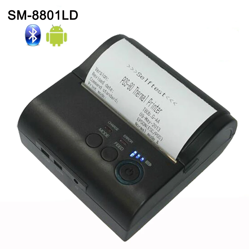 New 80mm Mini Mobile Portable Thermal Receipt Printer Android 4.2.2 Bluetooth 4.0 Printer Mini Android Printer Free with SDK New 80mm Mini Mobile Portable Thermal Receipt Printer Android 4.2.2 Bluetooth 4.0 Printer Mini Android Printer Free with SDK