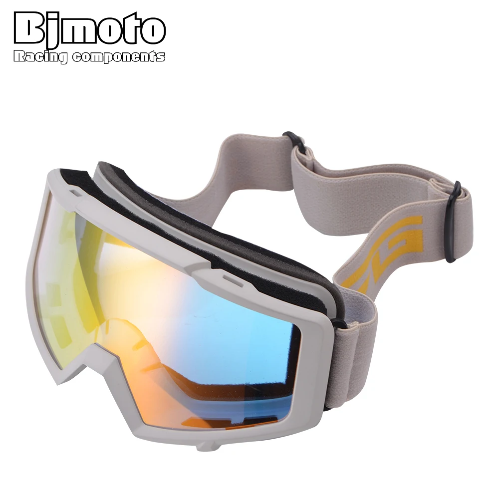 BJMOTO موتوكروس نظارات مكافحة الضباب الرياضة على الجليد تزلج نظارات قناع التزلج الثلوج خوذة قناع