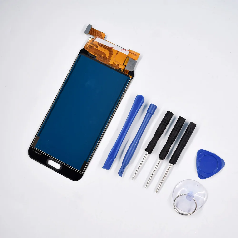 Черный сенсорный экран дигитайзер ЖК-дисплей для Samsung Galaxy J3 J320P/M/F Бесплатная