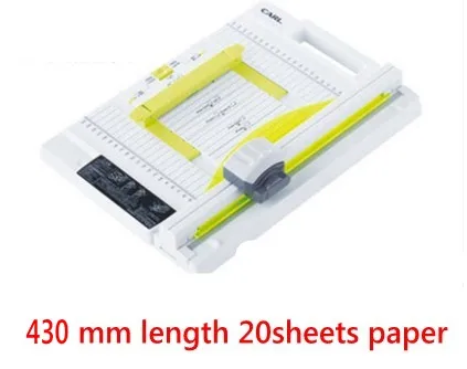 A3 حجم دليل الروتاري الة قطع الورق الانتهازي 430 مللي متر 20 ورقة ورقة قطع و تثقيب مزدوجة وظيفة جديد تصميم