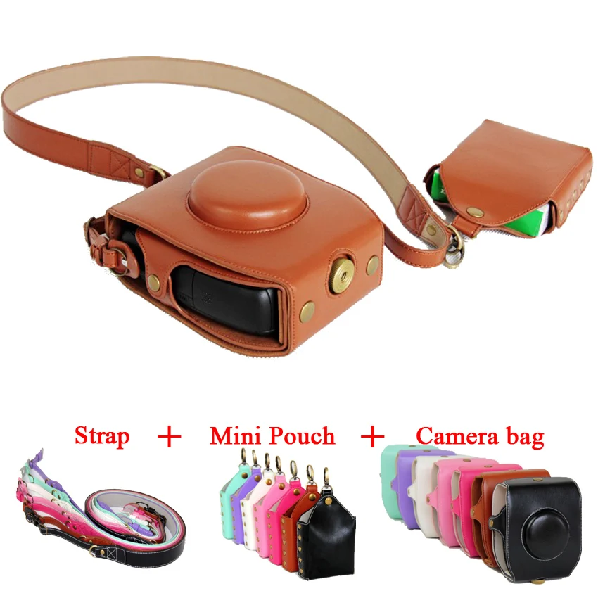 Newest Pu Leather Camera Case Cover Shoulder Bag For Fujifilm Instax SQ10 Fuji SQ10 7 color Newest Pu Leather Camera Case Cover Shoulder Bag For Fujifilm Instax SQ10 Fuji SQ10 7 color