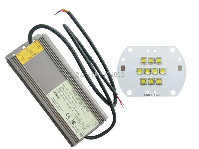 DIY LED Kit Cree XM-L2 100 Вт белый 6000 К 10000LM светодиодная лампа + AC100V-AC240V DC30-36V 3A светодиодный