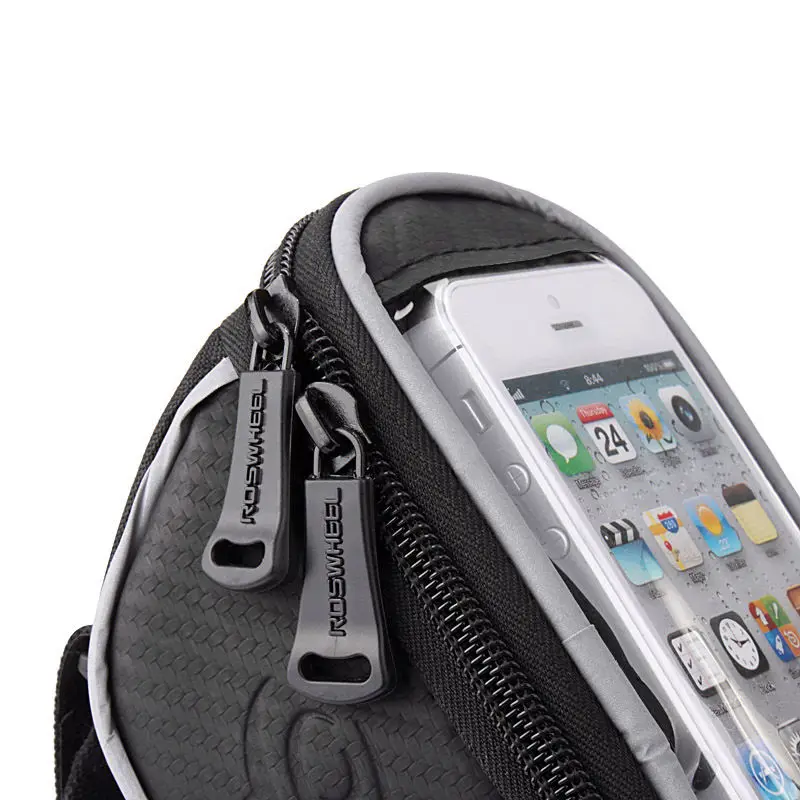 Excellent ROSWHEEL Bicycle Front Frame Handlebar Bag Pouch for 4.2 in/5 in/5.7 in Cellphone Bike phone bag touch screen Cycling equipment 1 Excellent ROSWHEEL Bicycle Front Frame Handlebar Bag Pouch for 4.2 in/5 in/5.7 in Cellphone Bike phone bag touch screen Cycling equipment 1