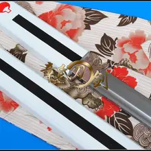 S1813 Аниме Наруто Саске Кусанаги меч кисти лезвия Хамон край новое издание w/Фуллер 41"