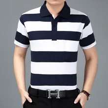 Стиль среднего возраста спортивная рубашка блузка рубашка с лацканами короткими рукавами Бейсбол блузка Одежда для отца