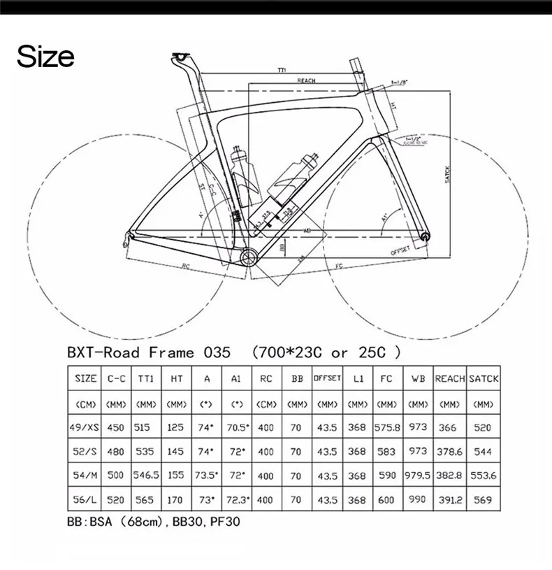 Sale 2018 New Design BXT Carbon Road Bike Frame+Fork+Seatpost Toray T800 Chinese Bike Frame 49-56CM UD Carbon bicycle  Frames 49