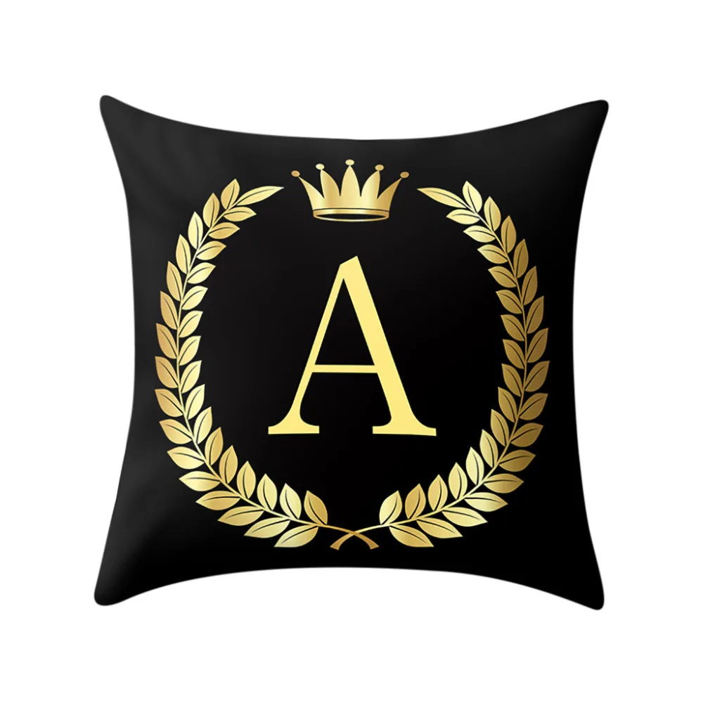 spesifikasi A TO Z Sarung Bantal Hitam dan Emas Huruf Alfabet Dicetak Sarung Bantal Kapas Poliester Sarung Bantal Kursi Penutup rumah Murah A TO Z Sarung Bantal Hitam dan Emas Huruf Alfabet Dicetak Sarung Bantal Kapas Poliester Sarung Bantal Kursi Penutup rumah