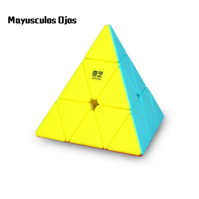 

MF Original QiYi Qiming Triangle Pyramid Color 3x3x3 Professional High-Speed Race Cubo Magico Puzzle Learning Adult Relax Toy