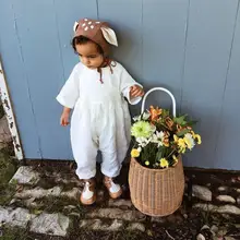 Ins Европейский И Америка для маленьких детей обувь девочек мальчиков комбинезоны Oversize модные повседневные одежда из хлопка