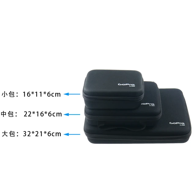 LANBEIKA For Gopro 3 Sizes Nylon Portable Storage Collection Bag Case for GoPro Hero 6 5 4 3+ SJCAM SJ5000 M20 SJ6 SJ7 EKEN