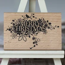 С Рождеством Христовым марки 9*6 см Тинта sellos Craft деревянные штампы для скрапбукинга carimbo timbri stempel древесины силиконовые штамп