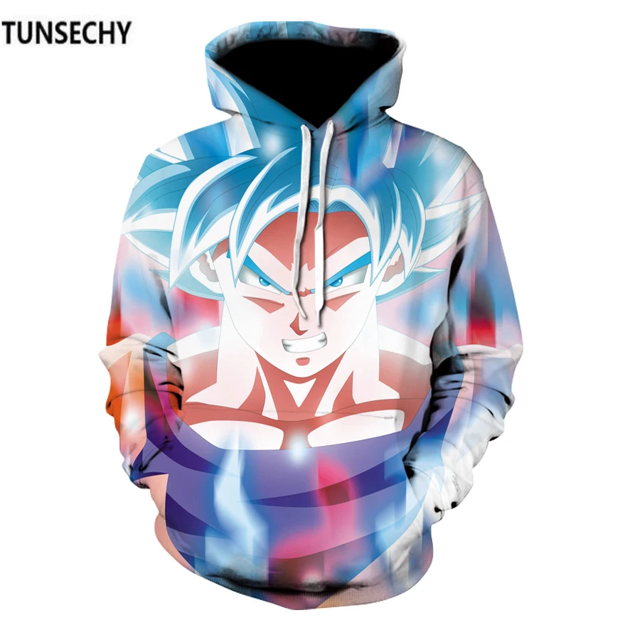 

TUNSECHY male dragon ball wukong 3D printing hoodies and sweatshirts Dragon ball wukong loose hoodies Free transportation